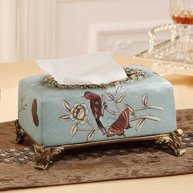 OUSSIRRO 2018 NEW Chinese style Luxury Tissue Box Fashion Elegant Household living Room Desktop Towel Napkin Tissue Holder