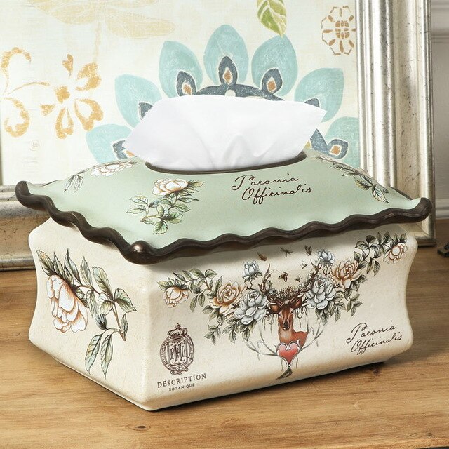 OUSSIRRO 2018 NEW Chinese style Luxury Tissue Box Fashion Elegant Household living Room Desktop Towel Napkin Tissue Holder